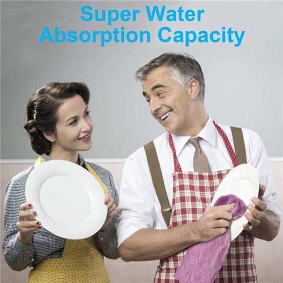 12PCS Kitchen Towels Dish Cleaning Rags Multipurpose Reusable Dish Cloths - Picture 3 of 7